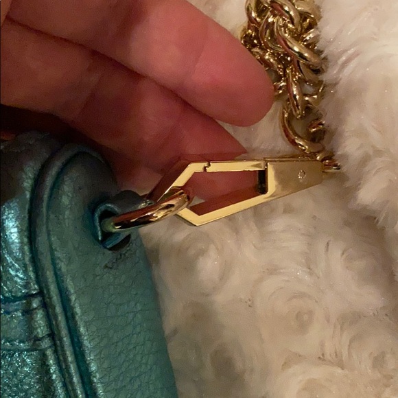 REBECCA MINKOFF mini Mac in metallic turquoise - Picture 8 of 8